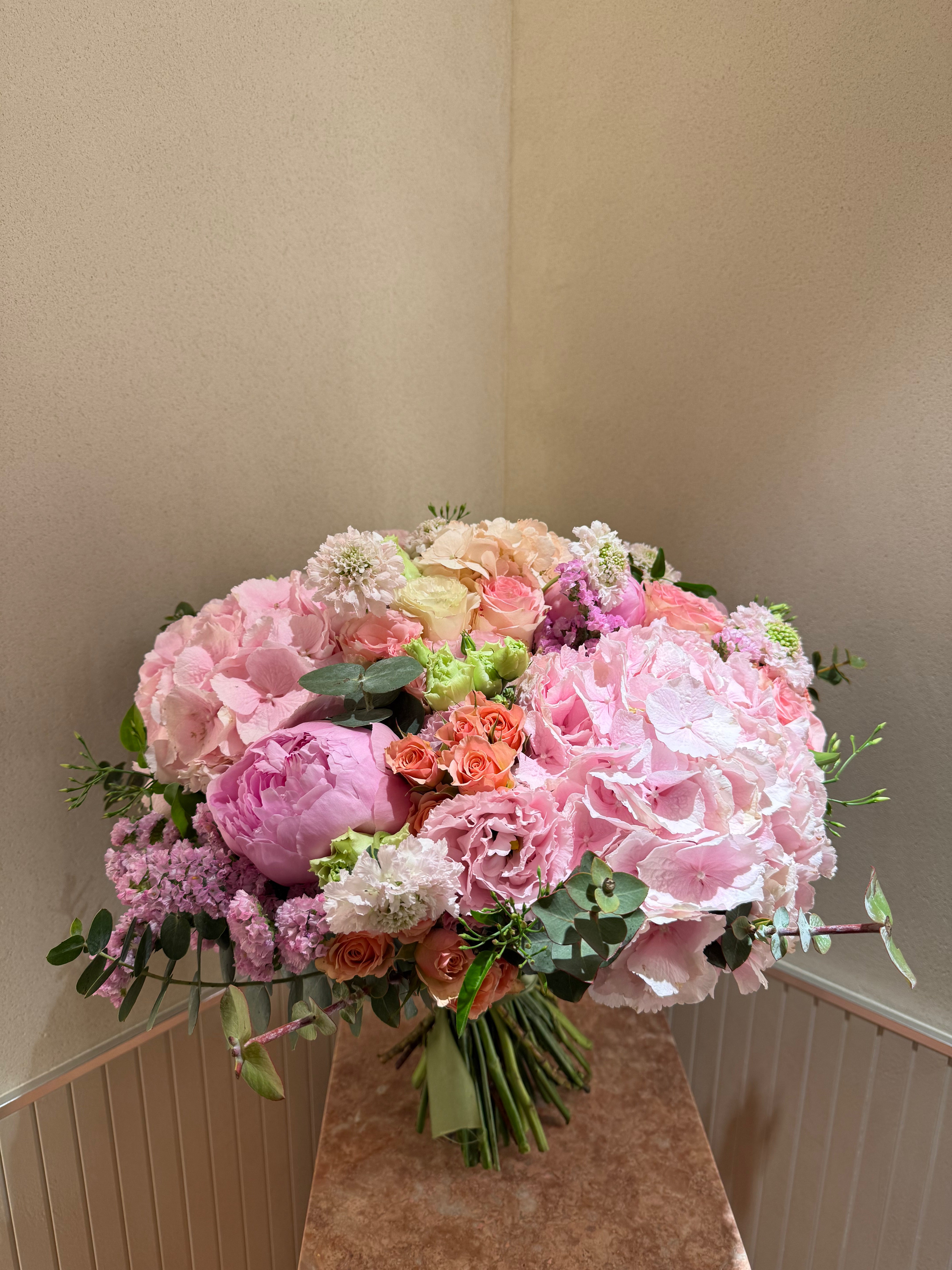 Bouquet ton rosé S