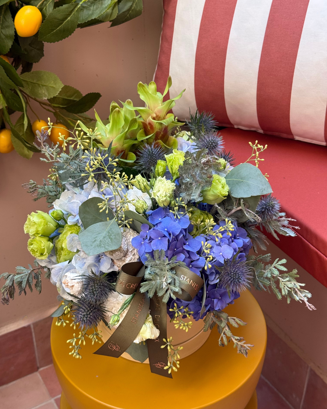 Boîte bleu taille M